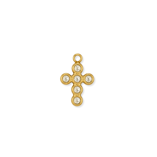 Gem Cross Charm