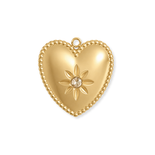 Sunbeam Gem Heart Charm