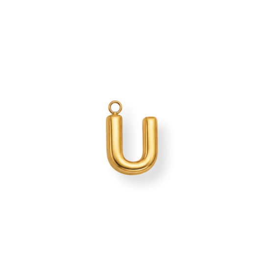 Large Letter U Charm