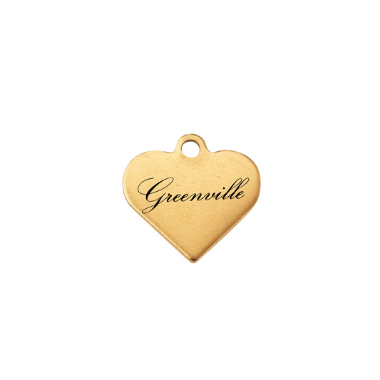 Greenville Heart Charm