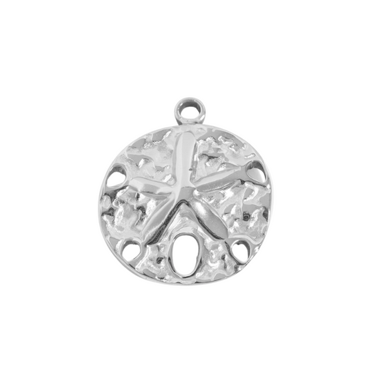 Silver Sand Dollar Charm