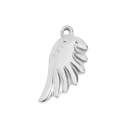 Silver Angel Wing Charm