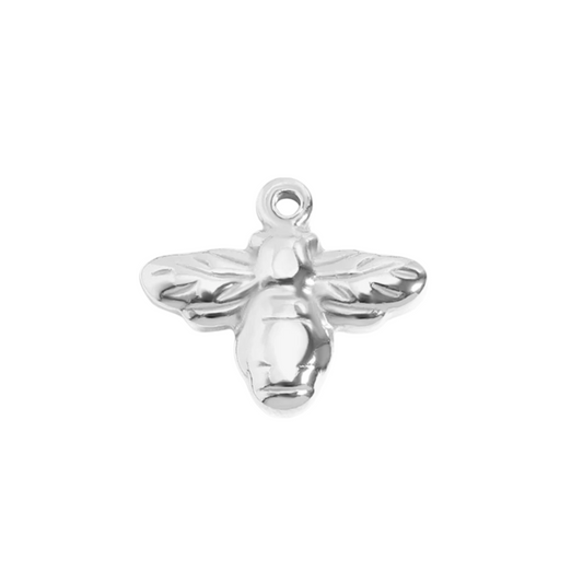Silver Bee Charm