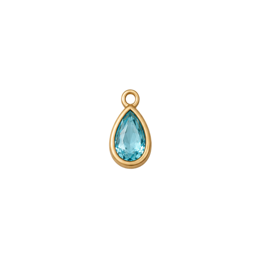 March Small Birthstone Charm