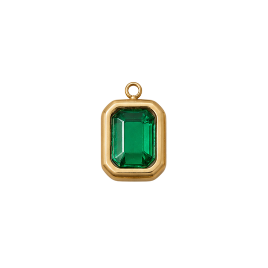 May Large Birthstone Charm