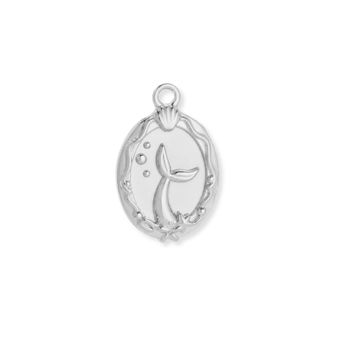 Silver Mermaid Tail Charm