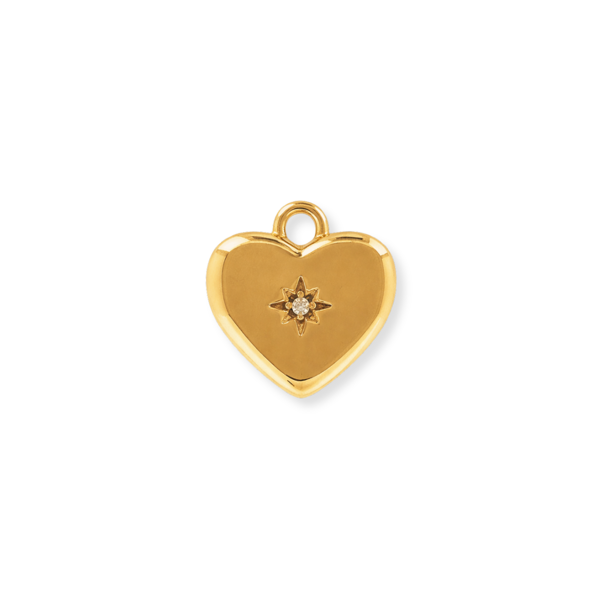 North Star Heart Charm