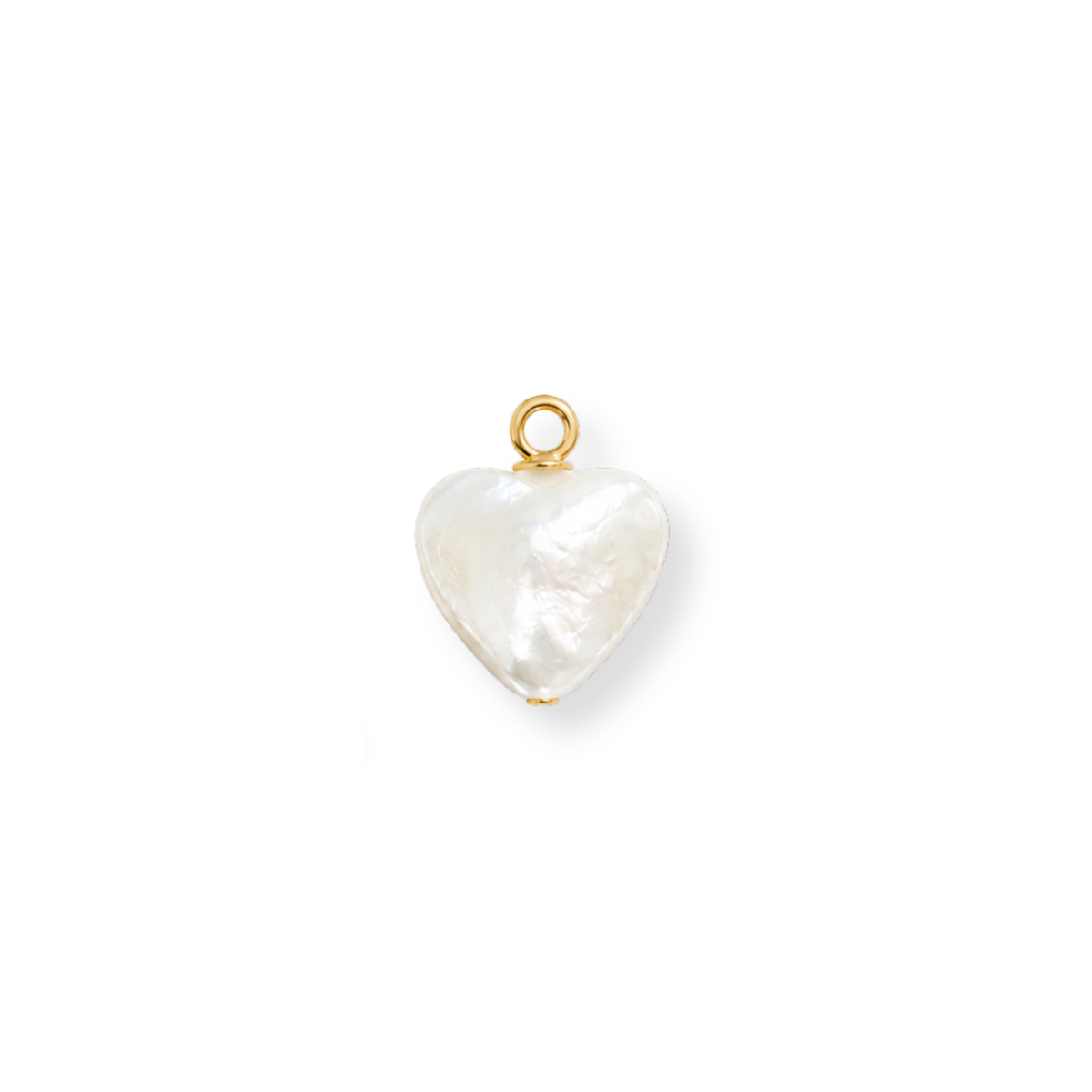Pearl Heart Bead Charm