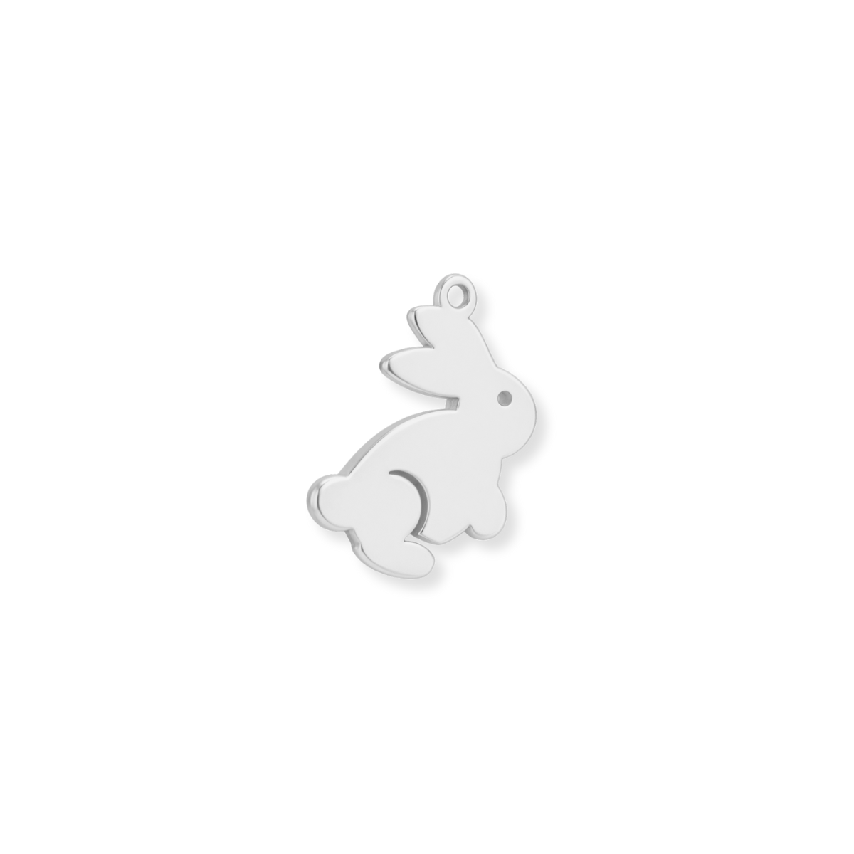 Silver Rabbit Charm