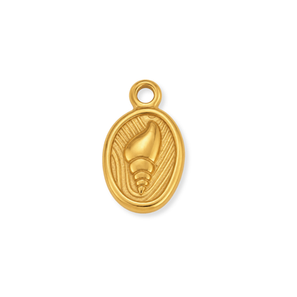 Spiral Shell Medallion Charm