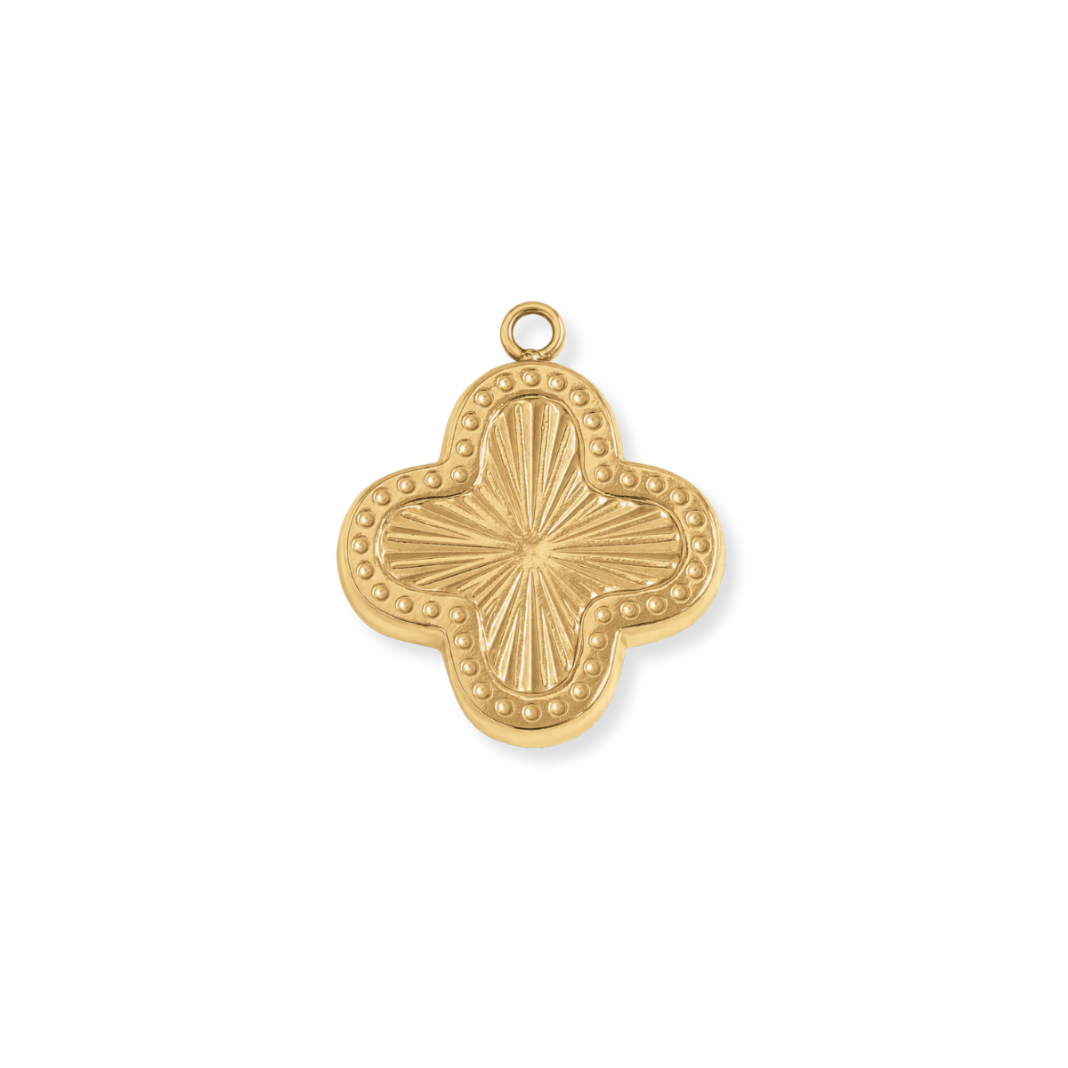 Sunburst Clover Charm