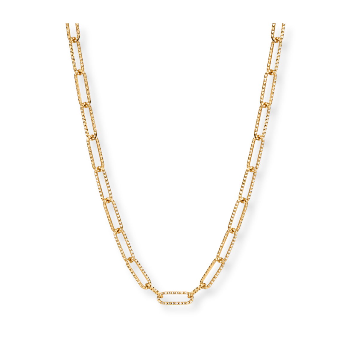 Textured Paperclip Chain